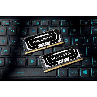 Crucial 英睿达 Ballistix 3200笔记本电脑内存条 游戏玩家 DDR4 超频稳定 32GB Kit (16GBx2)