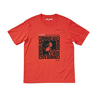UNIQLO 优衣库 BLUE NOTE RECORDS合作系列 男士圆领短袖T恤 446382 珊瑚红色 XXXL