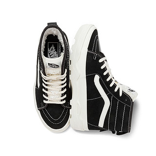 VANS 范斯 经典系列 Sk8 Hi Sherpa Suede Sentry 中性运动板鞋 VN0A4BVWBLK 黑色 46