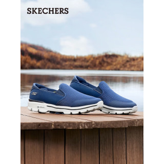 斯凯奇Skechers男鞋运动鞋懒人一脚蹬写轻便舒适缓震软底健步休闲鞋男54736NVGY40