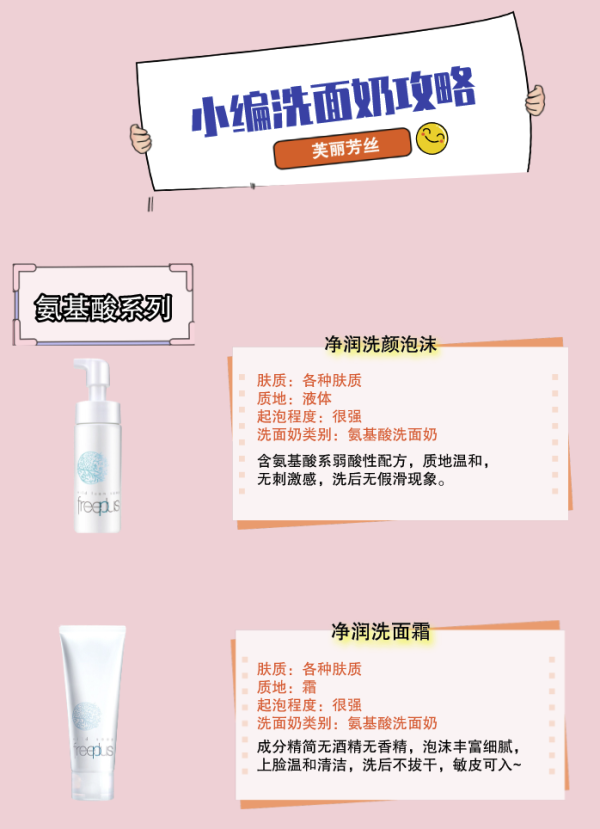 freeplus 芙丽芳丝 氨基酸系洗面奶 100g*2支