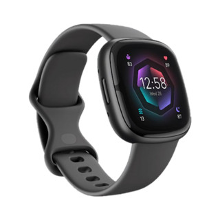 Fitbit 乐活Sense 2智能手表 健康健身皮肤电活动监测压力管理睡眠监测谷歌智能2022新款 月光白/铂金铝 SpO2血氧追踪,心率追踪，内置GPS,锻炼模式