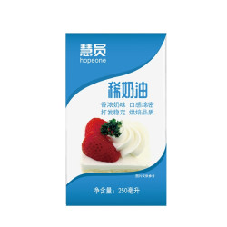 HOPEONE 慧员 动物性稀奶油 250ml