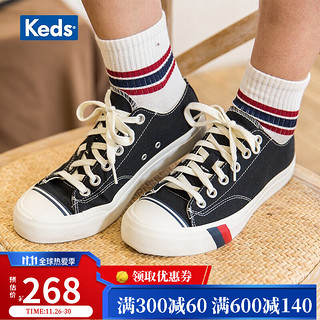 Keds 旗舰店PRO-Keds男女鞋百搭小白鞋低帮帆布鞋情侣板鞋PK54468 黑色PK54468 39
