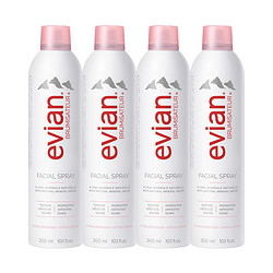 evian 依云 保湿喷雾300ml*4支