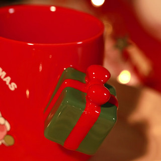 POP MART 泡泡玛特 CRYBABY孤独圣诞系列 哭娃 陶瓷杯 310ml