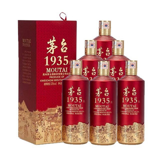 MOUTAI 茅台 1935 53%vol 酱香型白酒 500ml*6瓶 整箱装
