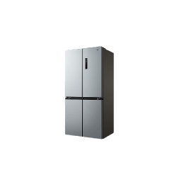 Midea 美的 慧鲜系列480升双变频一级能效十字四开门双开对开门风冷超薄大容量BCD-480WSPZM(E)榭湖银