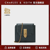 CHARLES & KEITH CHARLES&KEITH;女士油画锁扣链条斜挎钱包CK6-10770508