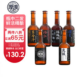 postwave 厚浪 精酿啤酒330ml*6瓶  全家福整箱装全麦鲜啤 建盏联名意大利工艺啤酒（ 天禄奖获奖作品）送礼