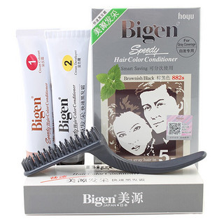 Bigen 美源 发采 发采快速黑发霜 #882s棕黑色 80g