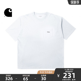 carhartt WIP 男装春夏城市风LOGO字母刺绣口袋宽版短袖T恤221030I