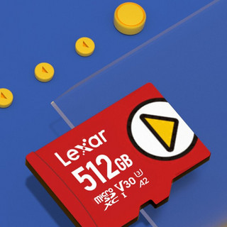 Lexar 雷克沙 Play microSD存储卡 512GB（UHS-III、V30、A2）