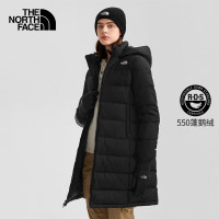 北面 TheNorthFace北面羽绒服女装中长款2022秋冬新款上衣运动户外舒适保暖防风鹅绒外套