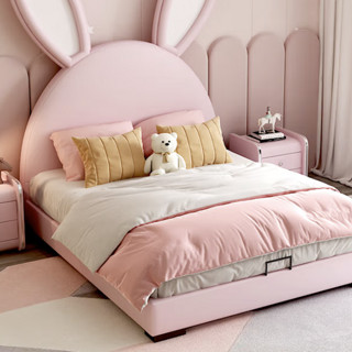 佳佰 XTZ001 兔子儿童皮床+床垫