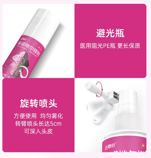 达霏欣 米诺地尔酊 2%女士搽剂 30ml