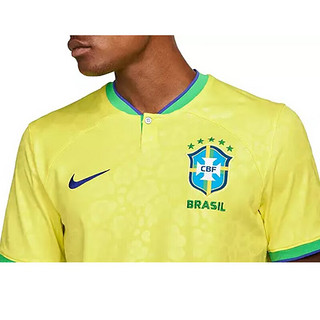 耐克（NIKE） Brazil 2022/23 世界杯 巴西队新款主场球衣队服 男士球衣 Dynamic动态黄 S