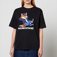 MAISON KITSUNÉ Fox Cotton-Jersey 女士T恤