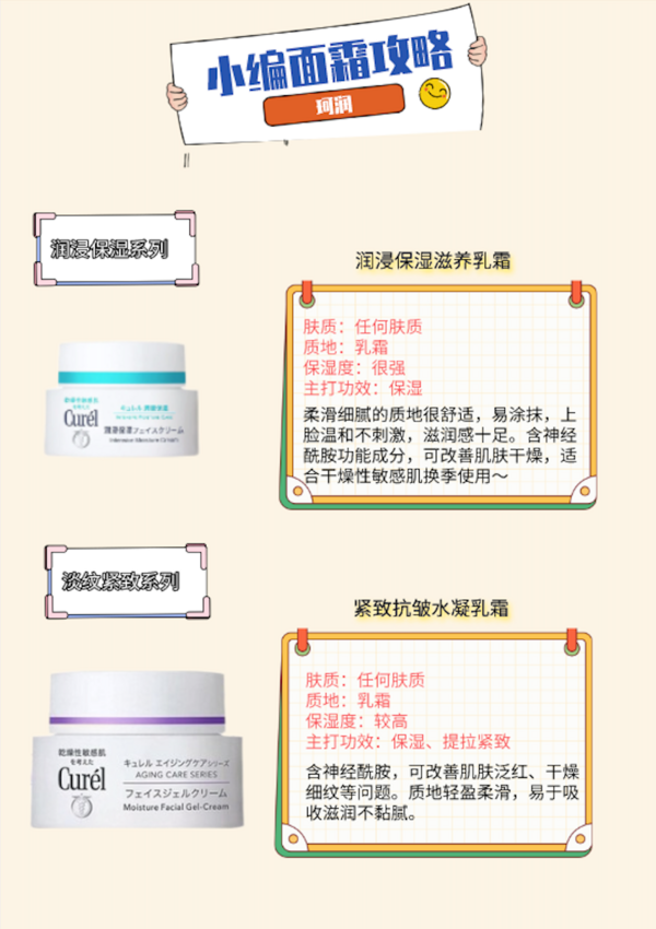 Curél 珂润 润浸保湿滋养乳霜 40g*2