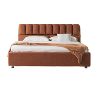 ARIS 爱依瑞斯 WFB-81 简约布艺床 橘色 180*200cm