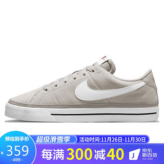 耐克NIKE 男子 运动板鞋 经典 百搭 COURT LEGACY SUEDE 运动鞋 DH0956-002卵石灰色43码