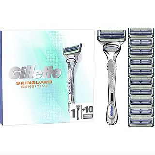 Prime会员：Gillette 吉列 云感手动剃须刀（1刀架+11刀头）