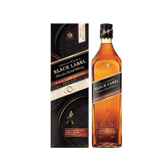 今日必买：JOHNNIE WALKER 尊尼获加 黑牌三桶限量版苏格兰威士忌 40%vol 1000ml
