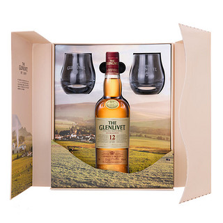 THE GLENLIVET 格兰威特 12年 醇萃 单一麦芽 苏格兰威士忌 40%vol 700ml 礼盒装