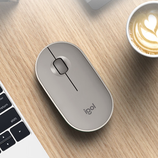 logitech 罗技 Pebble 2.4G蓝牙 优联 双模无线鼠标 1000DPI 星幕紫