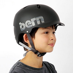 bern 京东国际Bern 22-23雪季滑雪头盔BANDITO儿童青少年款专业单板滑雪头盔 Matte Black Camo S/M