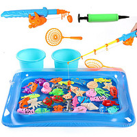 爸爸妈妈 钓鱼玩具钓鱼池件套儿童玩具捞鱼玩具带磁性