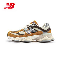 New Balance NB官方22新款男鞋女鞋9060系列千禧小象蹄复古休闲运动鞋 土黄/米白/咖啡 U9060WOR 41.5(脚长26cm)