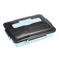 MAXCOOK 美厨 MCFT400 饭盒 5格 1.5L 蓝色