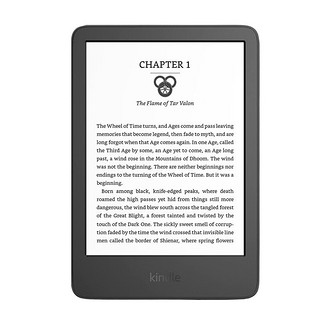 kindle 青春版 2022款 6英寸墨水瓶电子书阅读器 WiFi 16GB 黑色