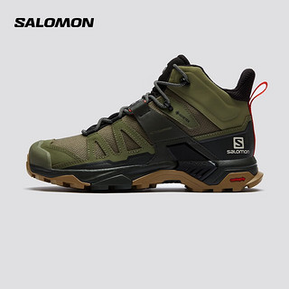 salomon 萨洛蒙 男款 户外运动防水透气中帮防护登山徒步鞋 X ULTRA 4 MID GTX宽鞋楦