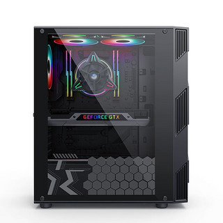 华橙 十二代酷睿版 组装电脑（黑色、512GB SSD、酷睿i5-12400F、RTX 2060 6G、16GB）