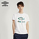 Umbro 茵宝 CLASSIC系列 男子运动T恤 UO212AP2549-001 白色 L