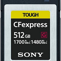 SONY 索尼 512GB TOUGH CFexpress Card Type B 超高速存储卡（读取：1700MB/s 写：1480MB/s） - CEB-G512/J