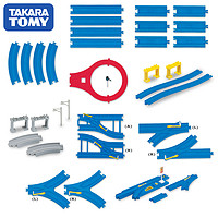 TAKARA TOMY 多美 普乐路路电动火车轨道配件R系列J创意拼搭轨道工程玩具