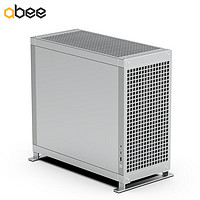 abee PIXEL ONE全铝机箱 银色 三向互换/垂直布局/像素拼图/4090/标准EATX/双360冷排/CNC精雕工艺