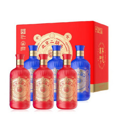 YONGFENG 永丰牌 北京二锅头 风物系列 万事如意 46度 清香型白酒 500ml*2*3  礼盒装 共计6瓶