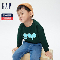 Gap 盖璞 男女幼童LOGO法式圈织卫衣795359 2022秋冬新款上衣