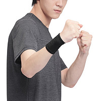 D&M 日本进口护腕女篮球羽毛球网球防护护具健身扭伤手腕透气黑色一只装