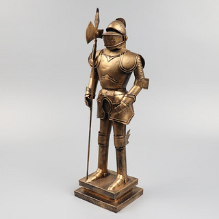 LEAUN 乐昂 GYP6014 铁艺中世纪罗马盔甲人模型摆件