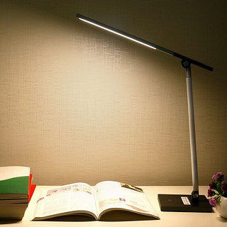 得力 (deli)  4302_LED触控台灯 节能台灯 办公学生阅读(深灰)