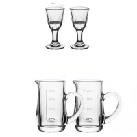 白酒酒杯套装(分酒器 100ml*2+白酒杯 8m*2l)