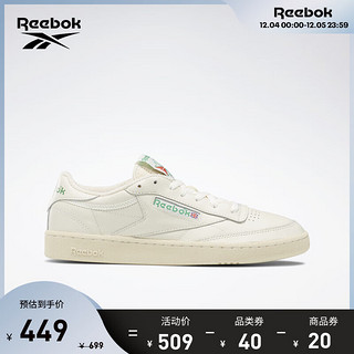 Reebok锐步男女CLUB C VINTAGE牛皮头层小白鞋板鞋GX3686 GX3686（第二批） 中国码:36(23cm),US:6