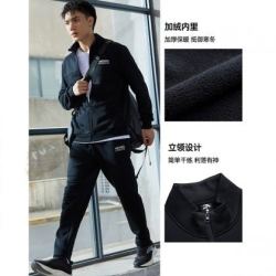安踏 男子加绒运动套装 952037765 （外套+长裤）
