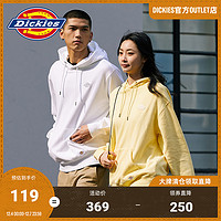 Dickies 帝客 绣花连帽情侣卫衣女 长袖毛圈宽松上衣8718