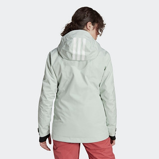 adidas 阿迪达斯 W Rsort 3in1 J 女子滑雪服 H15486 亚麻绿/奇妙红 XXL